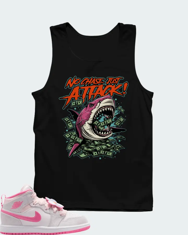 Air Jordan 1 Mid Pink Bloom  Matching Tank Top