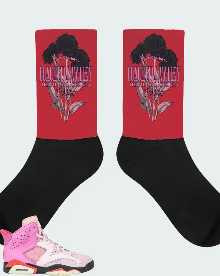 Awake NY x Air Jordan 6 Retro Playful Pink Matching Socks