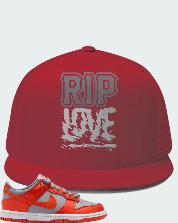 Nike Dunk Low GS Cement Grey Team Orange Matching Hat