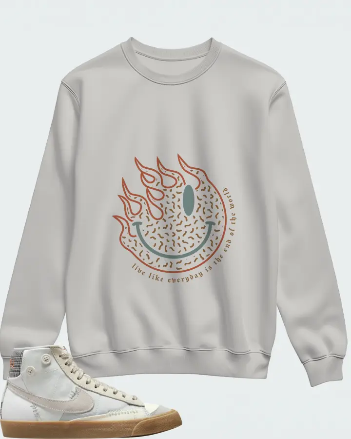 Nike Blazer Mid '77 LX Voodoo - Sail Grey Matching Sweatshirt