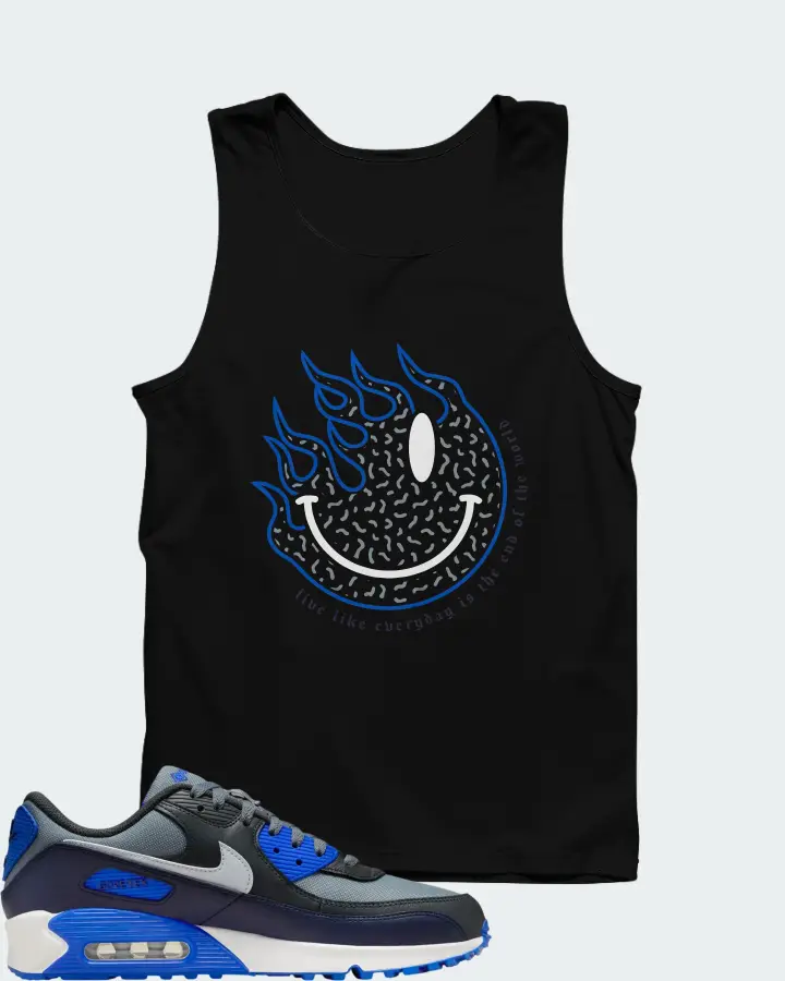 Nike Air Max 90 Gore Tex Cool Grey Racer Blue Matching Tank Top