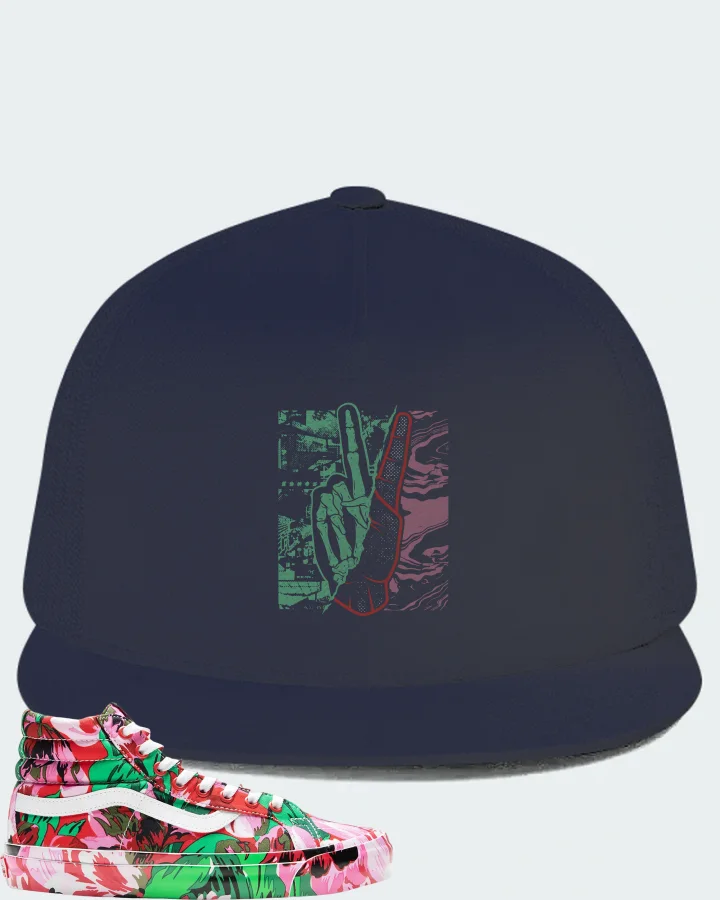Vans Sk8-Hi Sneaker Matching Navy Hat - Peace of mind