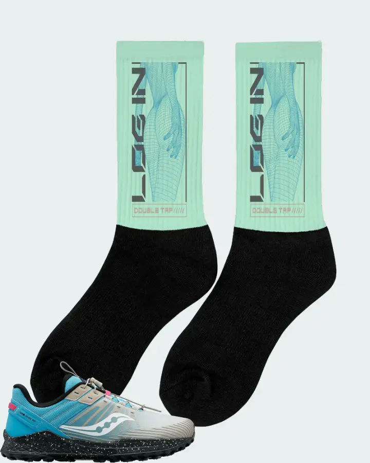 Saucony Mad River 2 TR Sneaker Matching Mint Socks (LOGIN) - View 3
