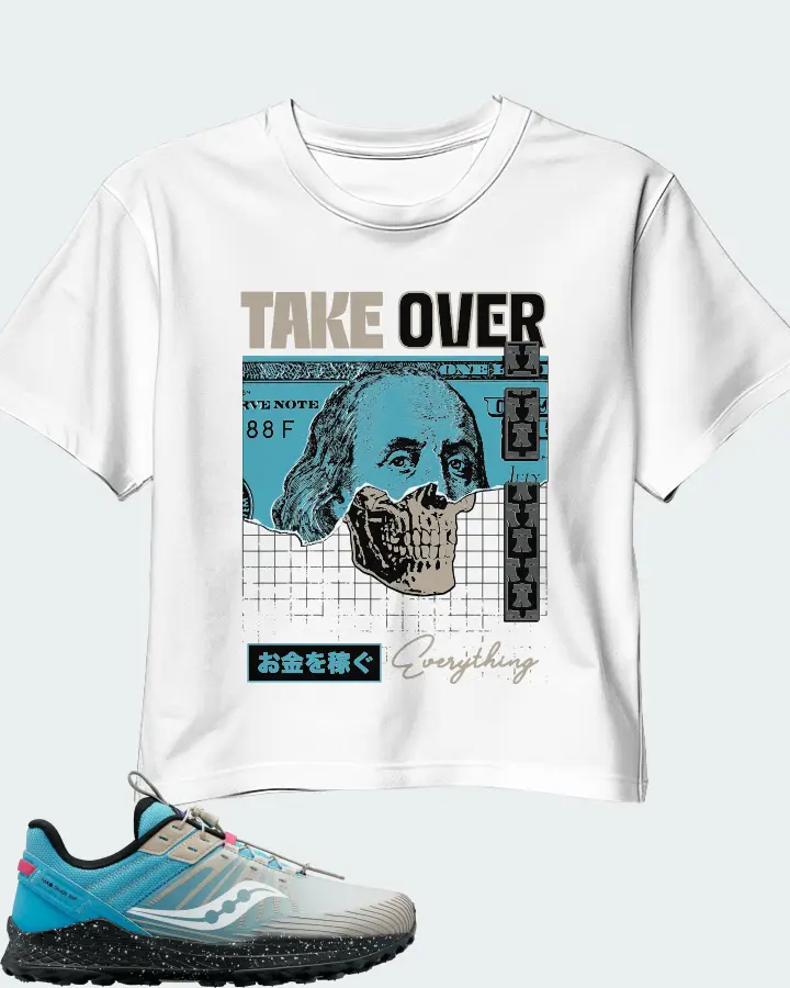 Saucony Mad River 2 TR Sneaker Matching White Crop Top - Take Over