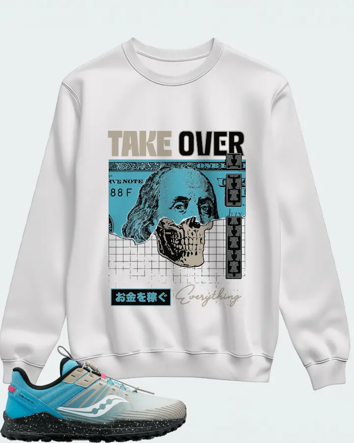 Saucony Mad River 2 TR Sneaker Matching White Sweatshirt - Take Over