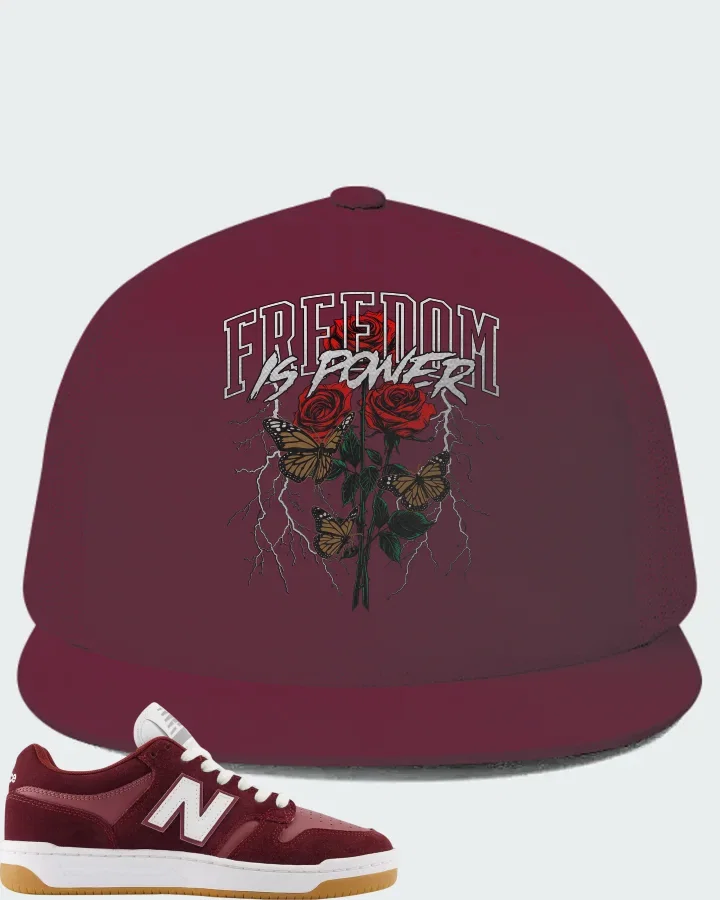 New Balance Numeric 480 Monarch Burgundy Matching Hat