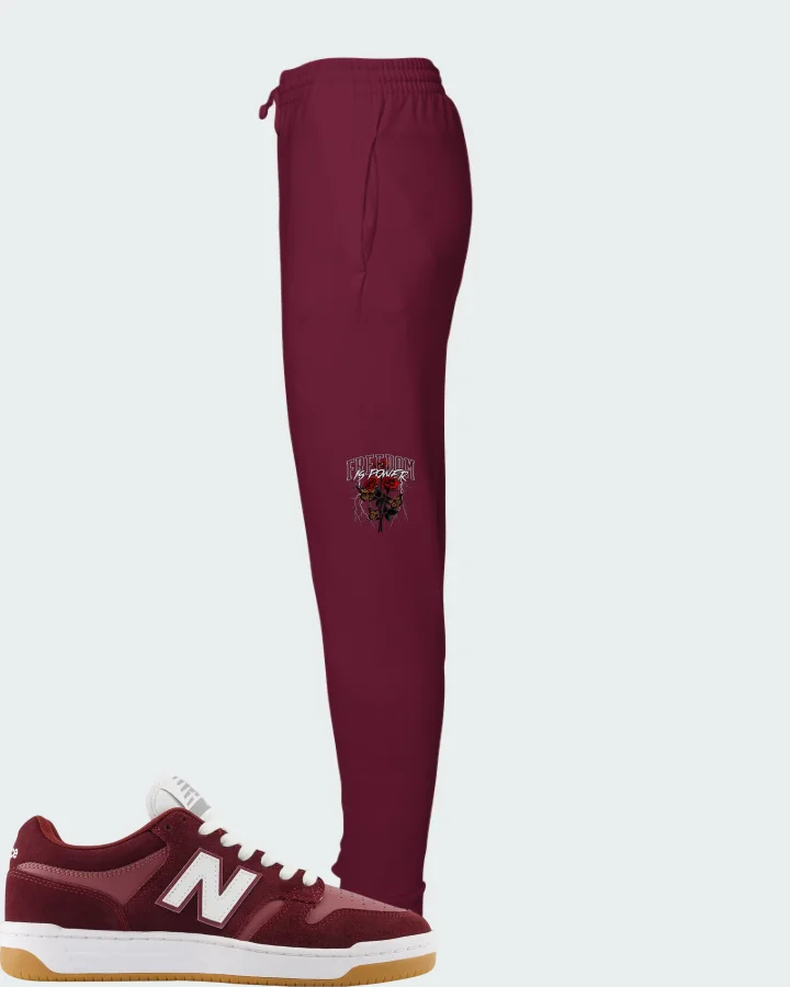 New Balance Numeric 480 Monarch Burgundy Matching Joggers