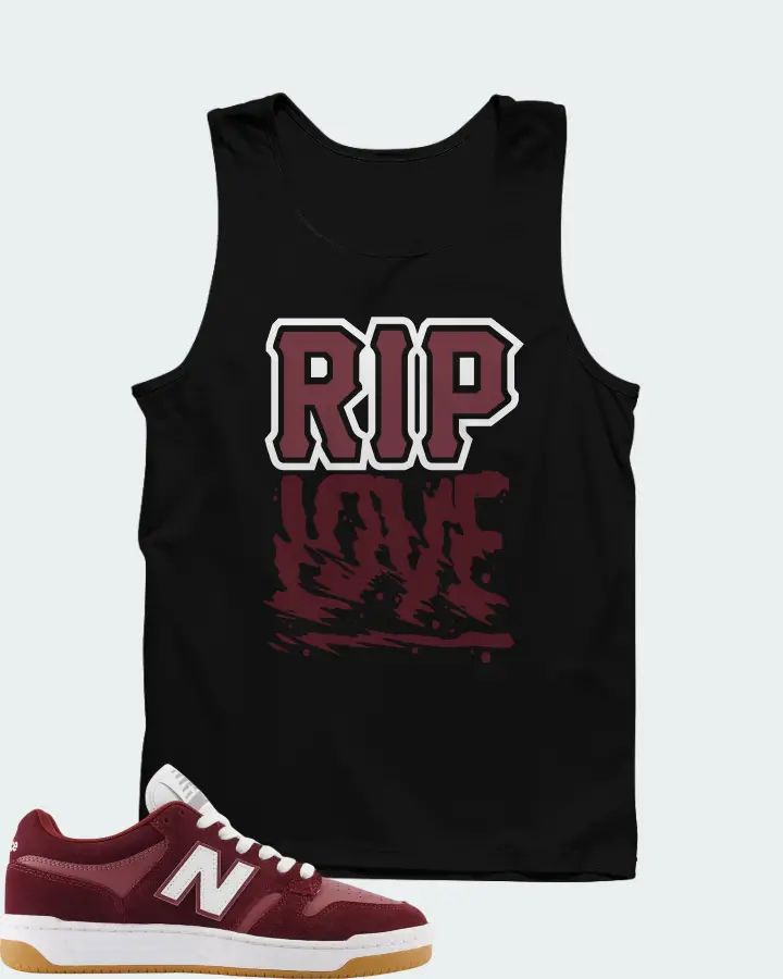 New Balance Numeric 480 Monarch Burgundy Matching Tank Top