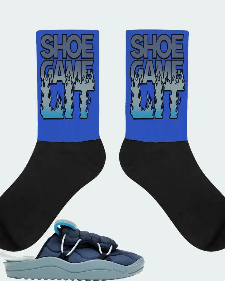 Nike Offline 3.0 Sneaker Matching Royal Blue Socks - Shoe Game Lit Refreshed