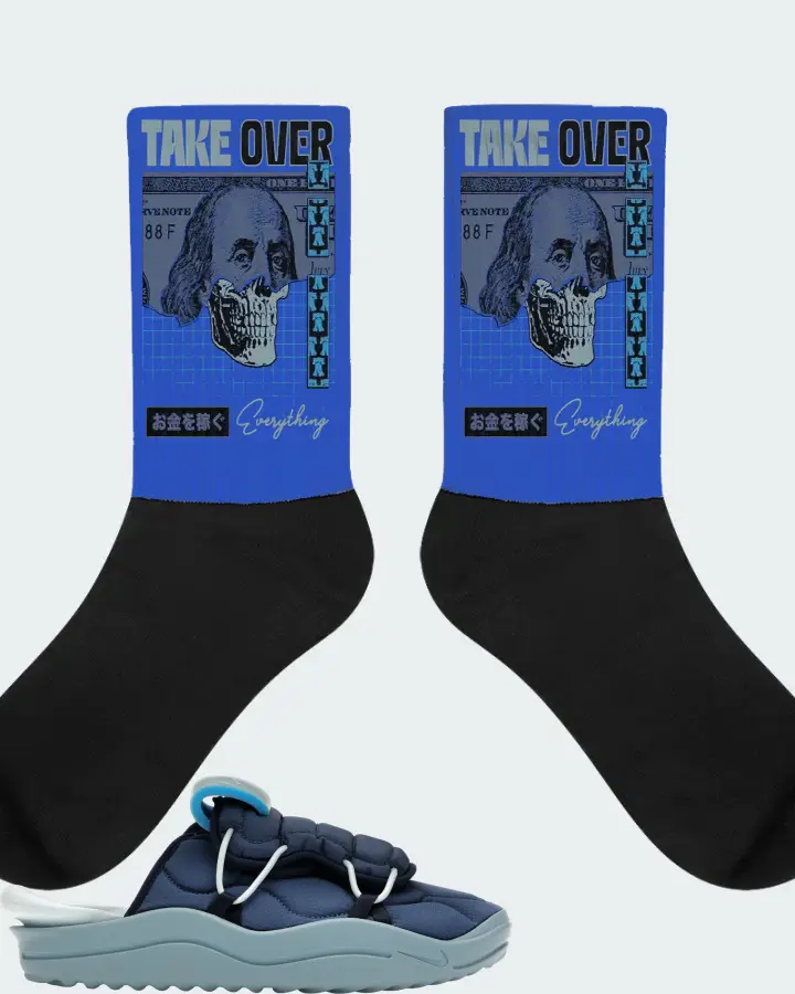 Nike Offline 3.0 Sneaker Matching Royal Blue Socks - Take Over