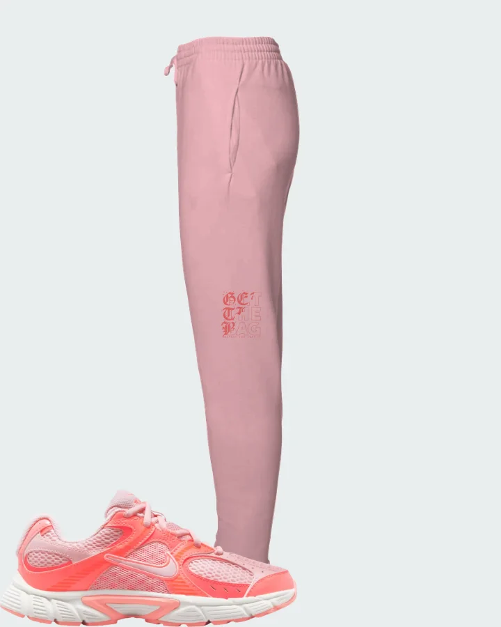 Nike V5 RNR Pink Bloom Hot Lava Matching Joggers