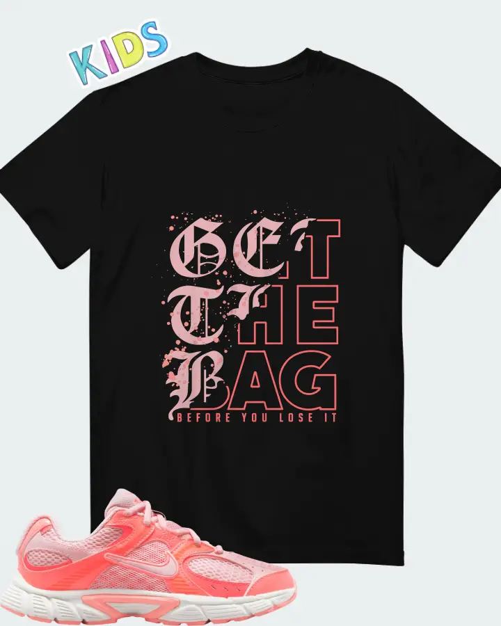 Nike V5 RNR Pink Bloom Hot Lava Matching Kid's T-Shirt