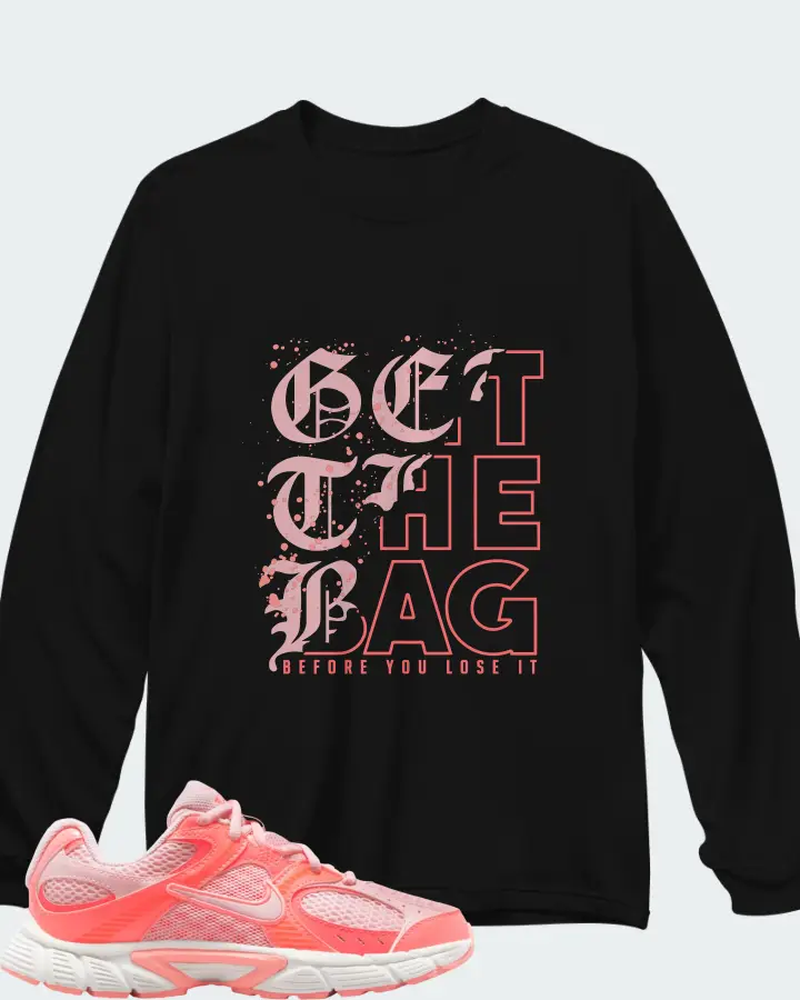 Nike V5 RNR Pink Bloom Hot Lava Matching Long Sleeve T-Shirt
