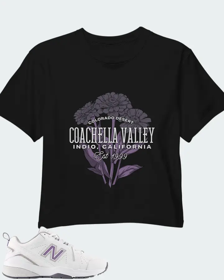 New Balance White Candied Violet Neptune Grey Matching Crop Top
