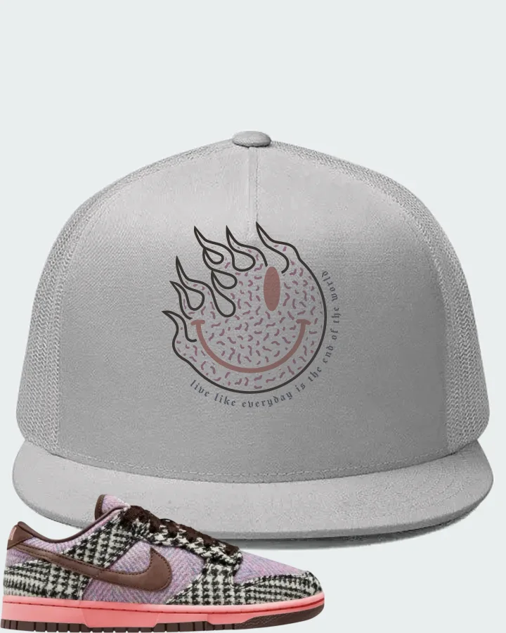 Harris Tweed x Nike Wmns Dunk Low Purple Pink Matching Hat