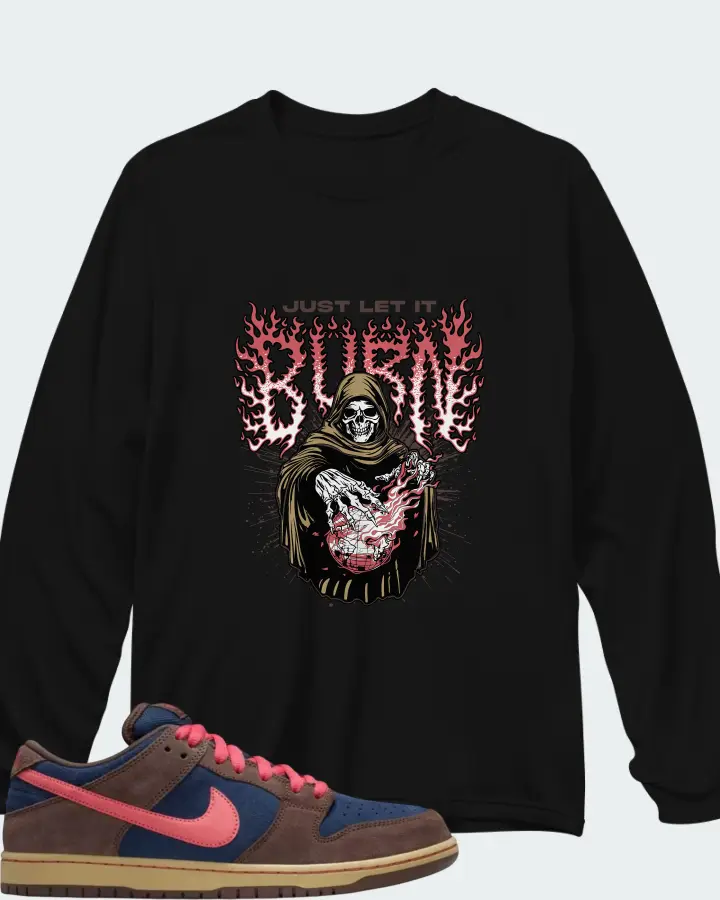 Nike Dunk Low SB Baroque Brown Adobe Matching Long Sleeve T-Shirt