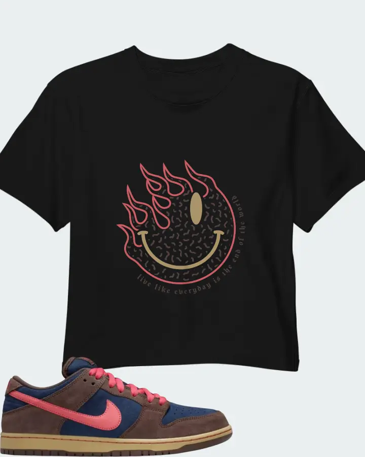 Nike Dunk Low SB Baroque Brown Adobe Matching Crop Top