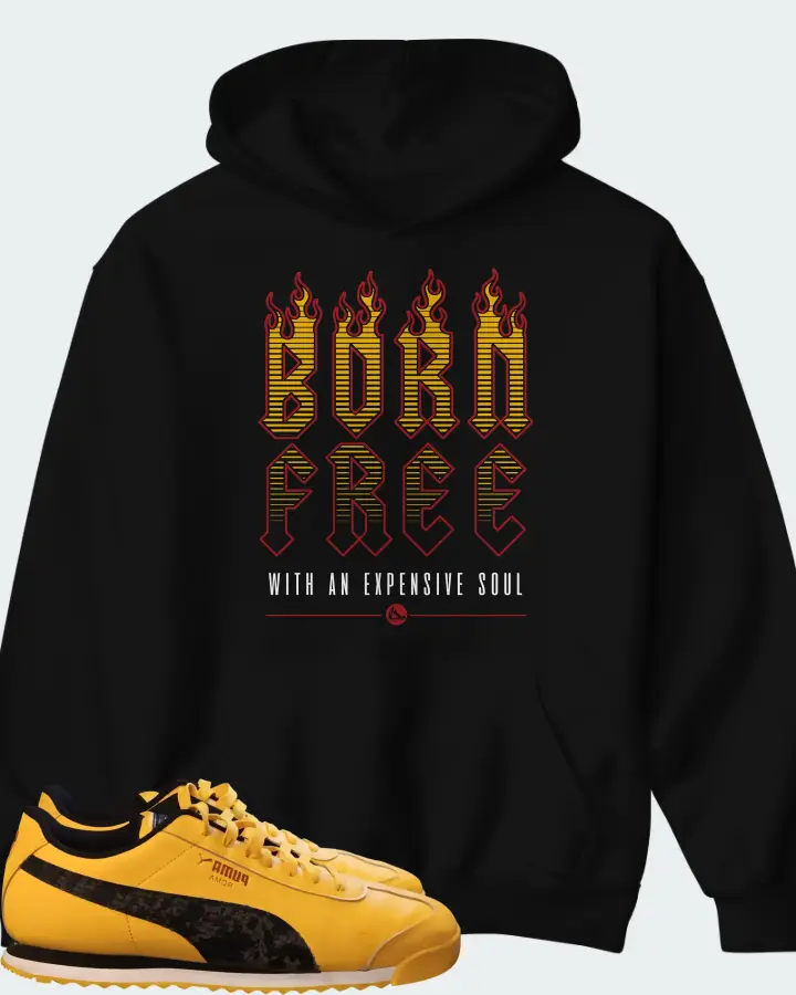Puma Roma 24 Sunny Yellow Black Matching Hoodie