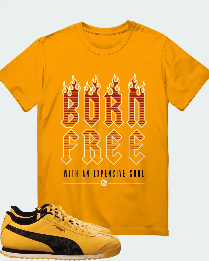 Puma Roma 24 Sunny Yellow Black Matching T-Shirt
