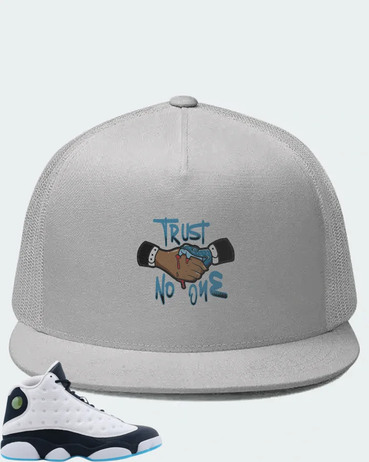 Jordan 13 Retro Sneaker Matching White Hat - Trust No One