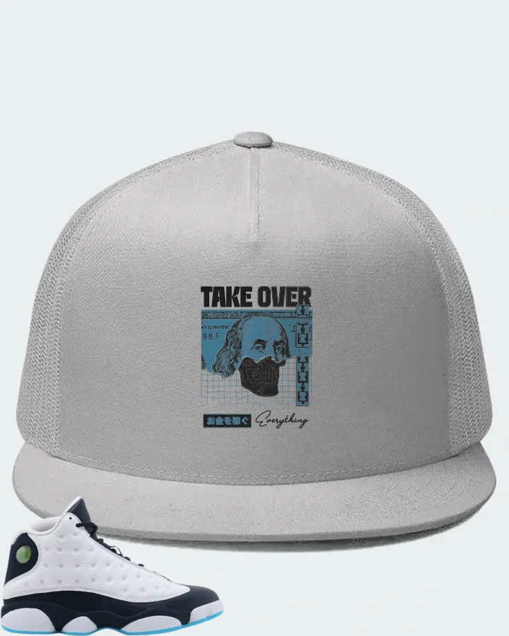 Jordan 13 Retro Sneaker Matching White Hat - Take Over