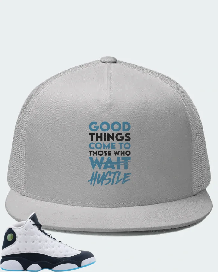Jordan 13 Retro Sneaker Matching White Hat - Good Things Come