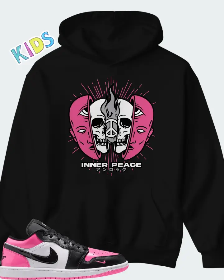 Air Jordan 1 Low SE Pinksicle Matching Kid's Hoodie