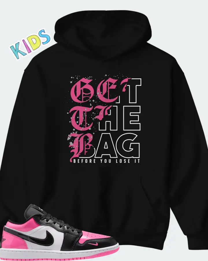 Air Jordan 1 Low SE Pinksicle Matching Kid's Hoodie