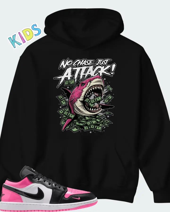 Air Jordan 1 Low SE Pinksicle Matching Kid's Hoodie