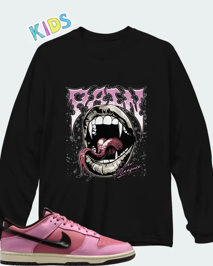 Nike Dunk Low Donut Matching Kid's Long Sleeve T-Shirt