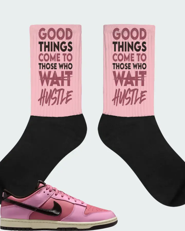 Nike Dunk Low Donut Sneaker Matching Pink Socks - Good Things Come