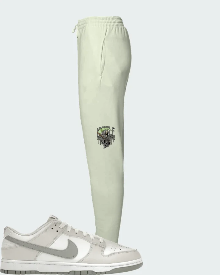 Nike Dunk Low Retro Summit White Light Smoke Grey Matching Joggers