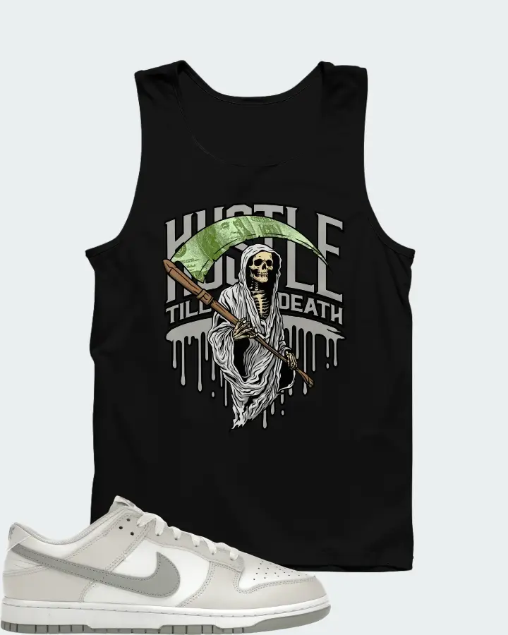 Nike Dunk Low Retro Summit White Light Smoke Grey Matching Tank Top