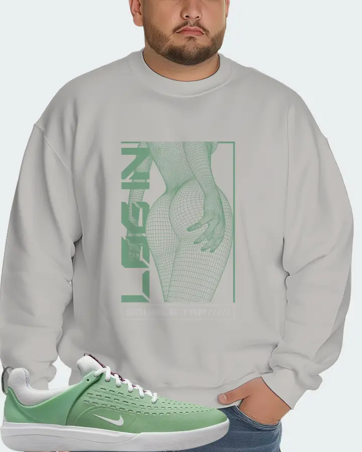 Nike SB Nyjah 3 Sneaker Matching Grey Sweatshirt (LOGIN) - View 6