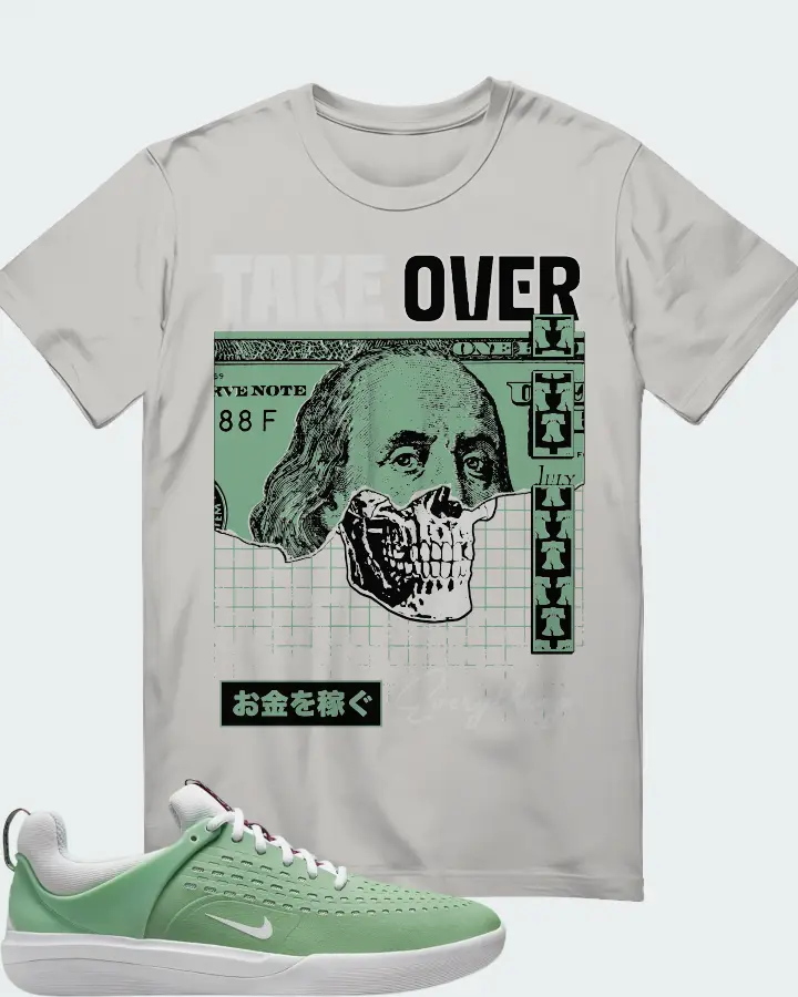 Nike SB Nyjah 3 Sneaker Matching Grey T-Shirt - Take Over