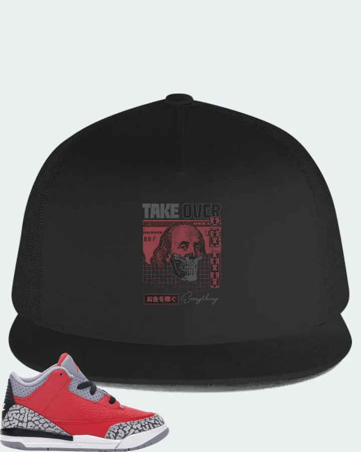 Jordan 3 Retro Sneaker Matching Black Hat - Take Over