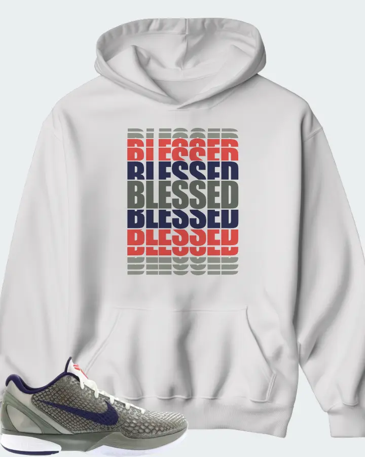 Nike Kobe 6 Sneaker Matching White Hoodie - BLESSED Many Times