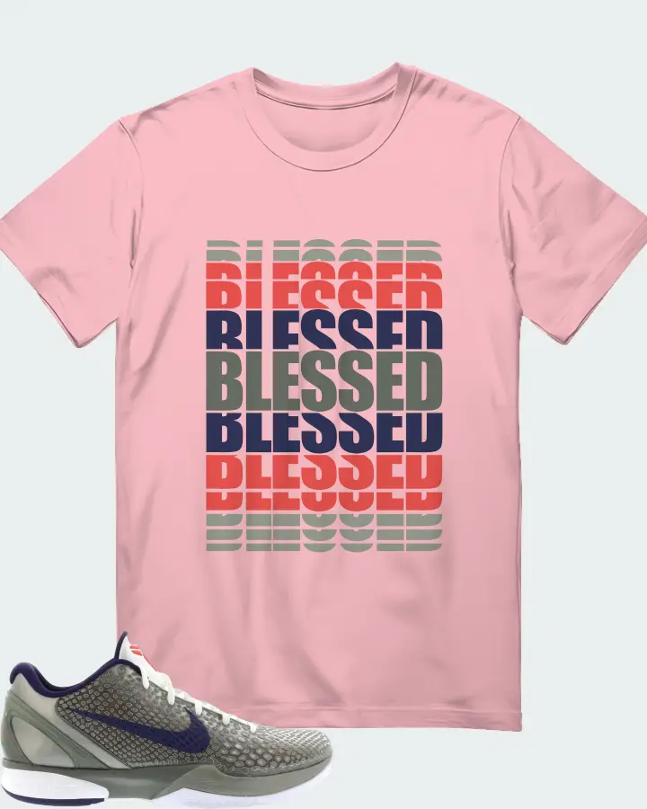 Nike Kobe 6 Sneaker Matching Pink T-Shirt - BLESSED Many Times