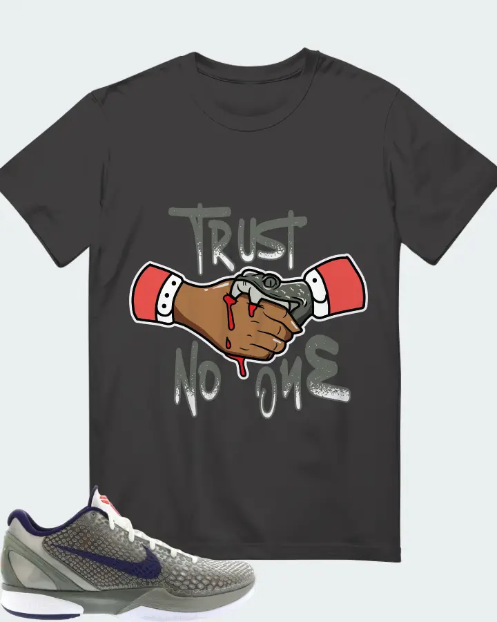 Nike Kobe 6 Sneaker Matching Dark Grey T-Shirt - Trust No One