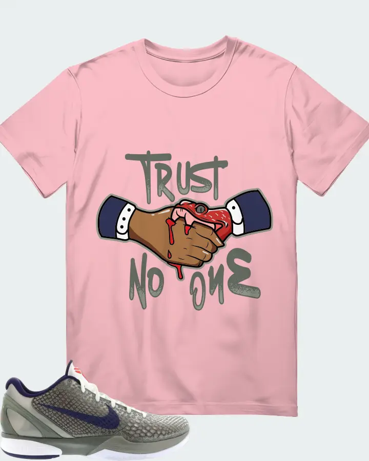 Nike Kobe 6 Sneaker Matching Pink T-Shirt - Trust No One