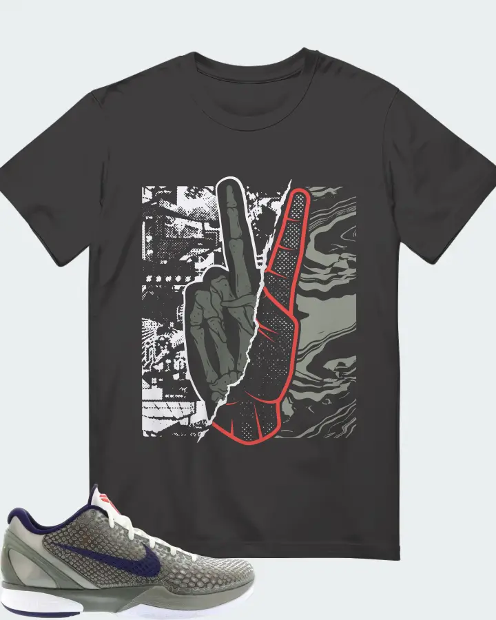 Nike Kobe 6 Sneaker Matching Dark Grey T-Shirt - Peace of mind