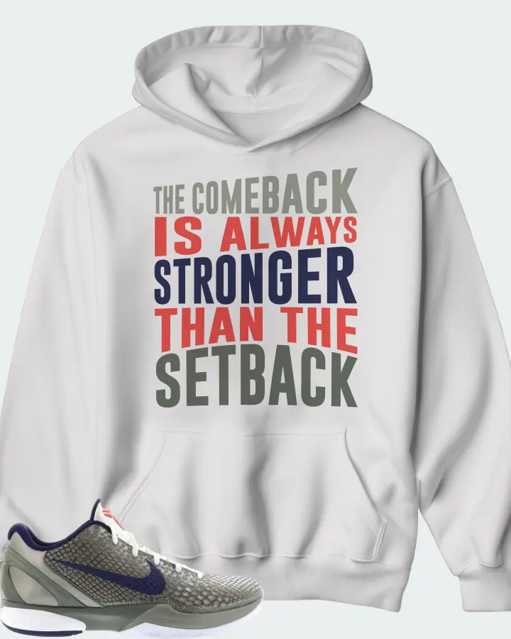 Nike Kobe 6 Sneaker Matching White Hoodie - The Comeback