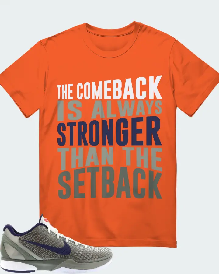 Nike Kobe 6 Sneaker Matching Orange T-Shirt - The Comeback