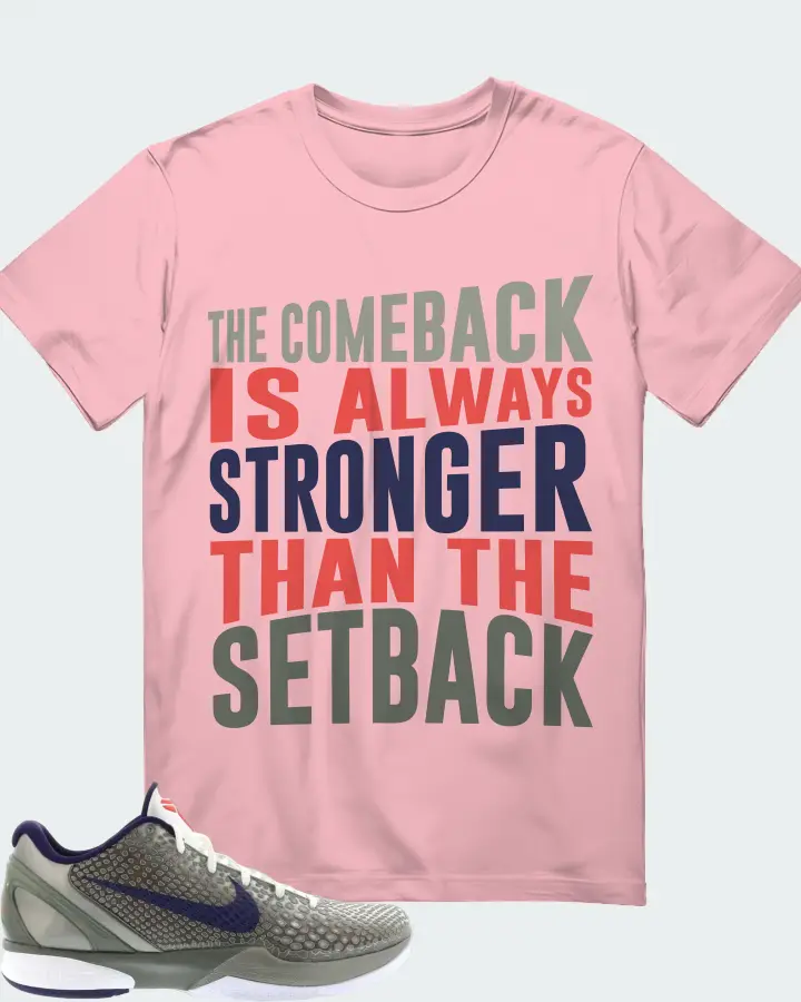 Nike Kobe 6 Sneaker Matching Pink T-Shirt - The Comeback