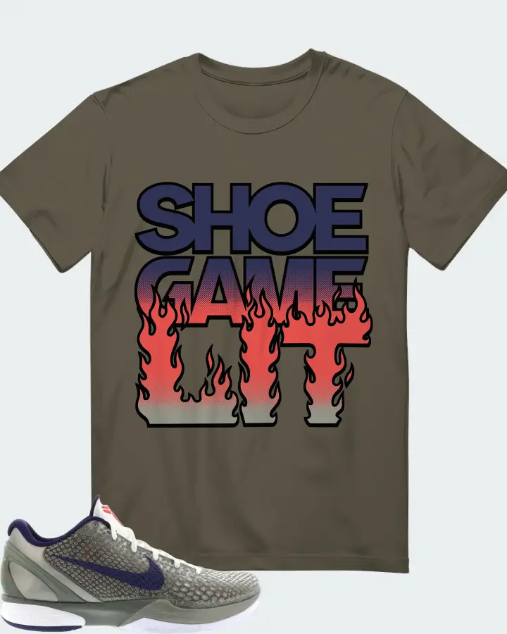 Nike Kobe 6 Sneaker Matching Army Green T-Shirt - Shoe Game Lit Refreshed