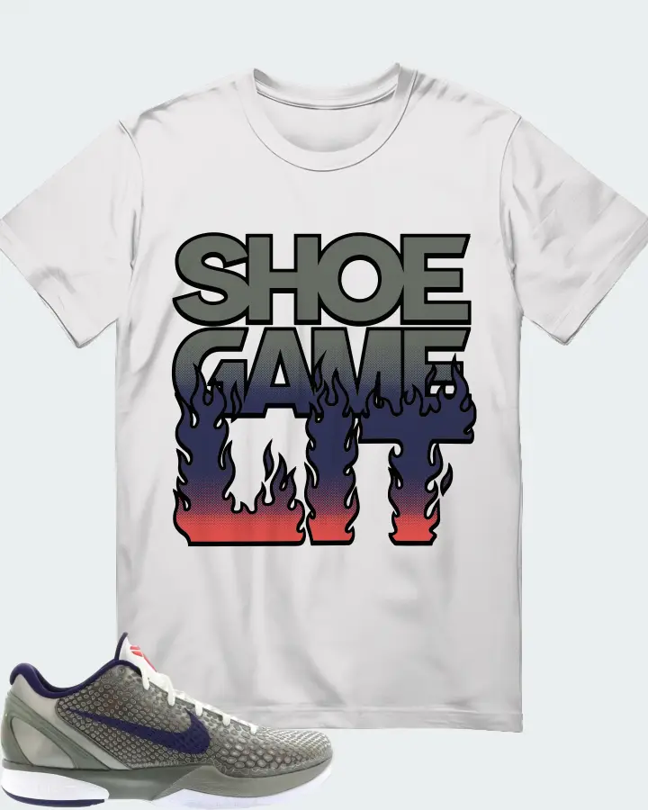 Nike Kobe 6 Sneaker Matching White T-Shirt - Shoe Game Lit Refreshed