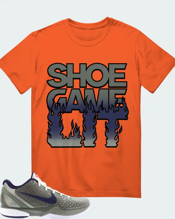 Nike Kobe 6 Sneaker Matching Orange T-Shirt - Shoe Game Lit Refreshed