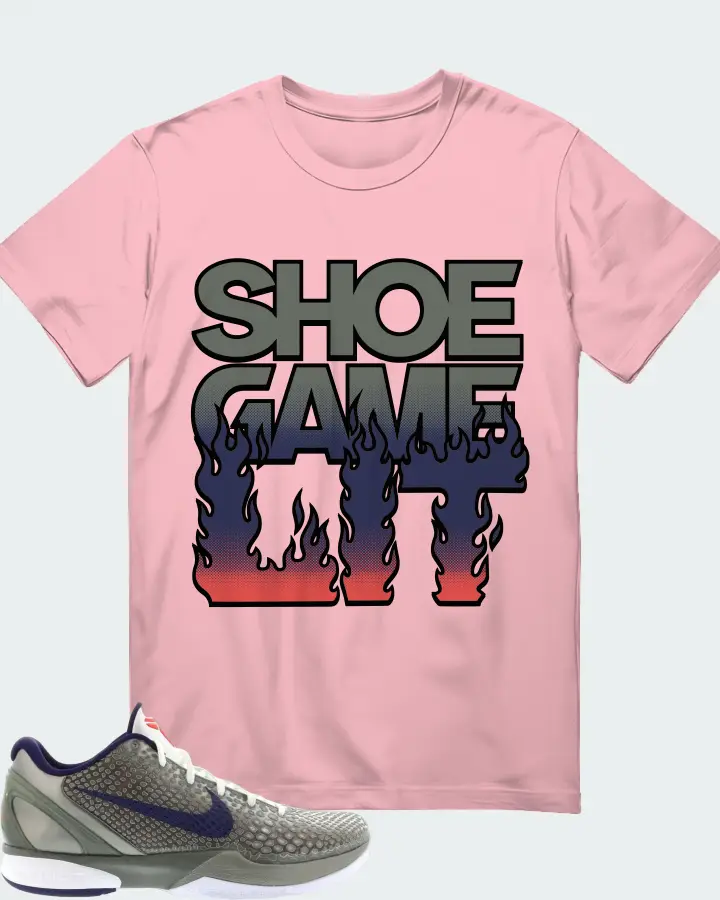 Nike Kobe 6 Sneaker Matching Pink T-Shirt - Shoe Game Lit Refreshed