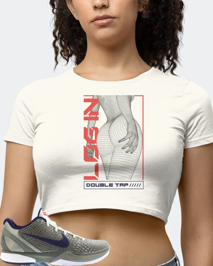 Nike Kobe 6 Sneaker Matching Ecru White Crop Top (LOGIN) - View 4