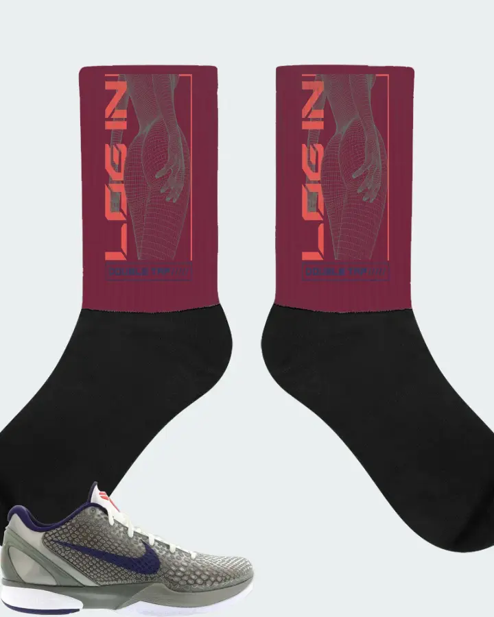 Socks in Maroon